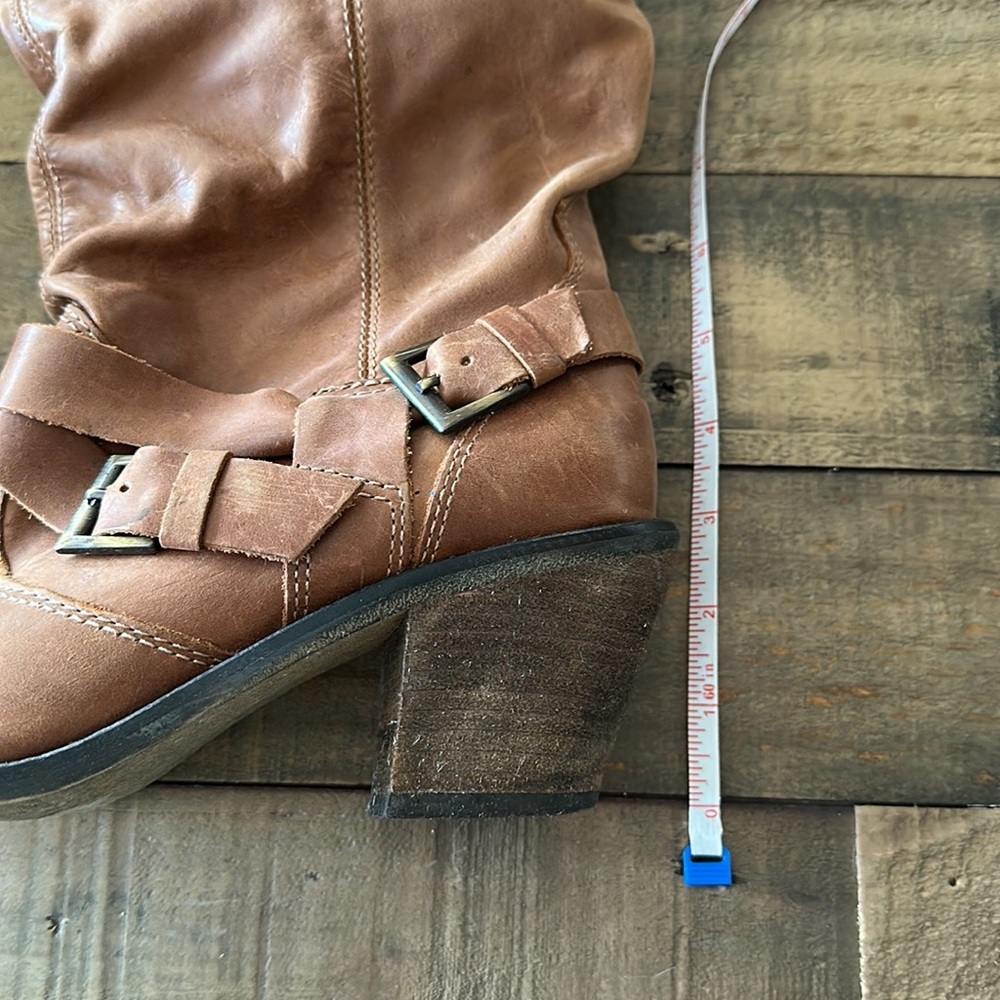 Steven Madden Cowboy Boots with Buckle Detail - Picture 2 of 11